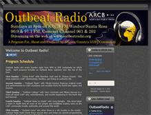 Tablet Screenshot of outbeatradio.org